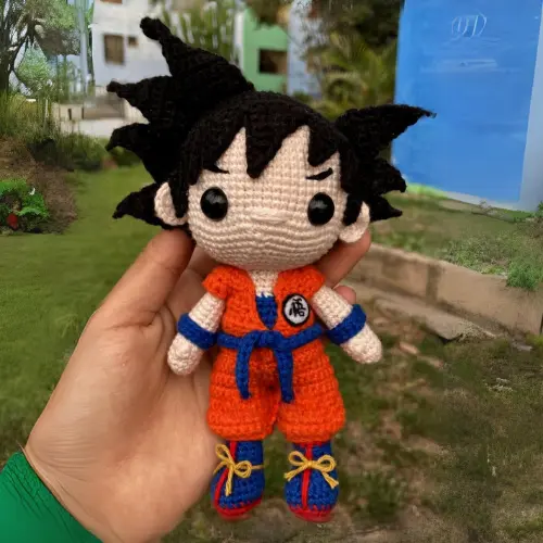 Goku Amigurumi Free Pattern
