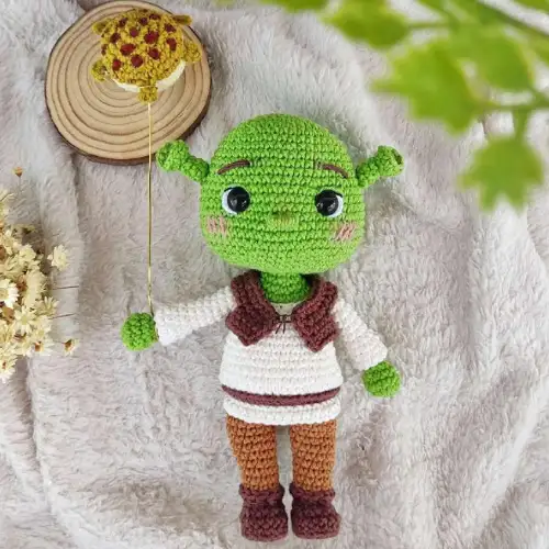 Shrek Amigurumi Free Pattern