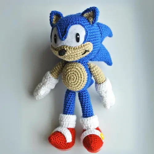 Easy Sonic the Hedgehog Crochet Amigurumi Pattern