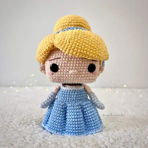 Cinderella Amigurumi Crochet Pattern Free Printable